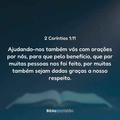 2 Coríntios 1:11