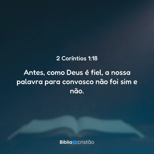 2 Coríntios 1:18