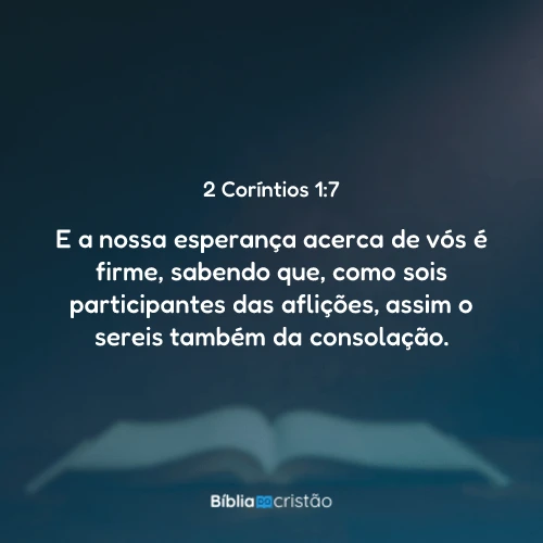 2 Coríntios 1:7