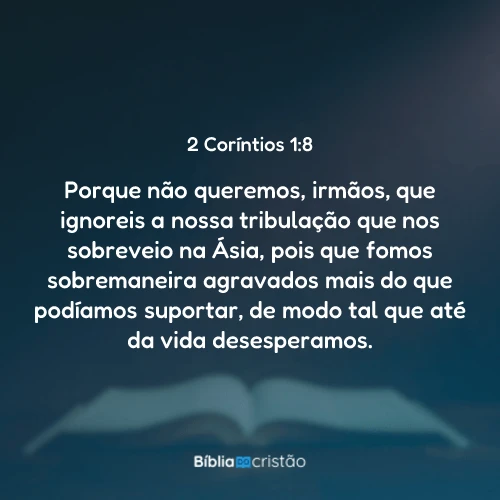 2 Coríntios 1:8