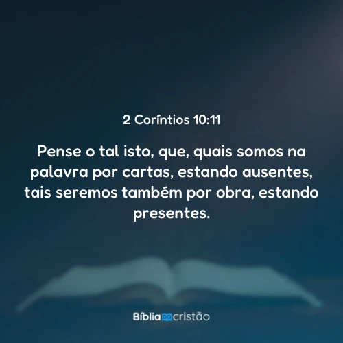 2 Coríntios 10:11