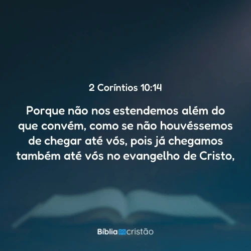 2 Coríntios 10:14