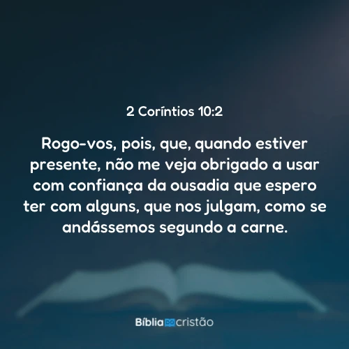 2 Coríntios 10:2