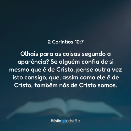 2 Coríntios 10:7