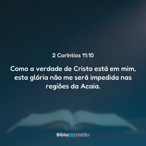 2 Coríntios 11:10