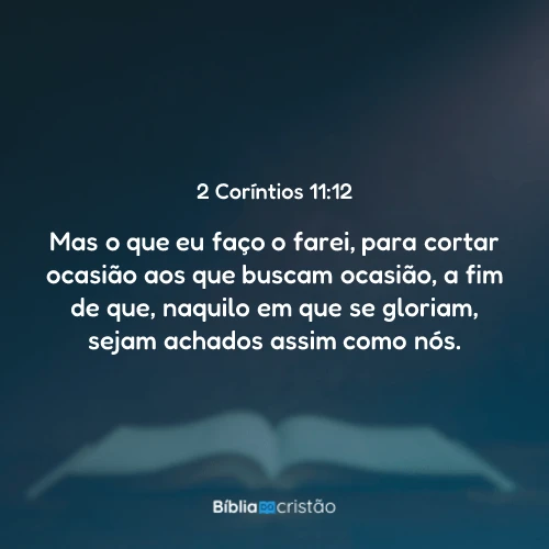 2 Coríntios 11:12