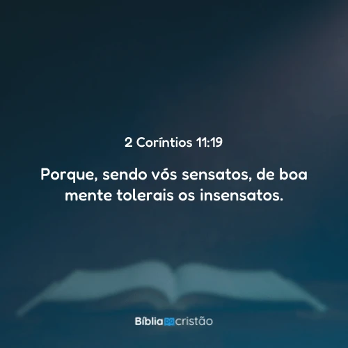 2 Coríntios 11:19