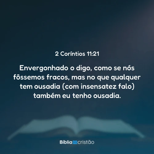 2 Coríntios 11:21