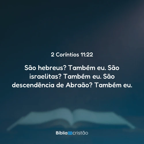 2 Coríntios 11:22