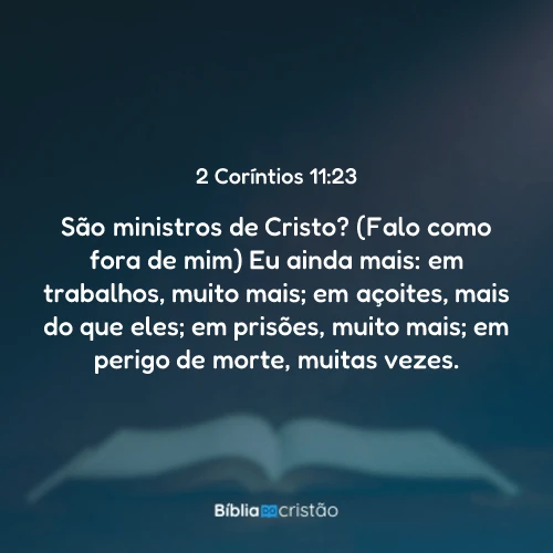 2 Coríntios 11:23