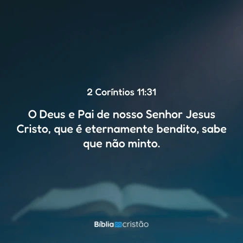 2 Coríntios 11:31