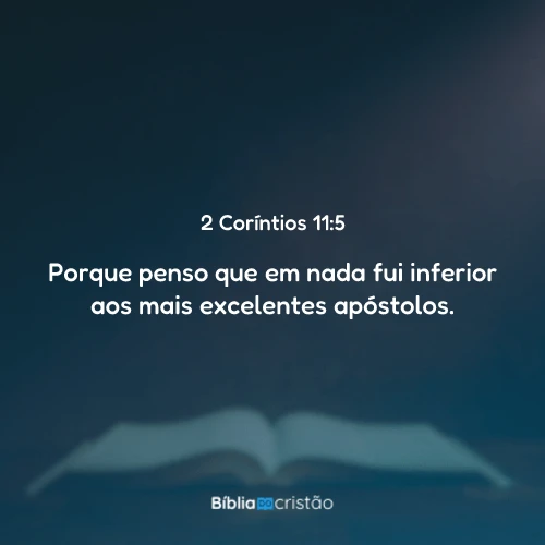 2 Coríntios 11:5