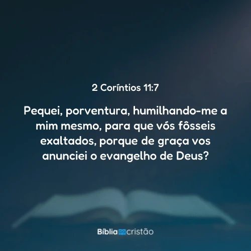 2 Coríntios 11:7