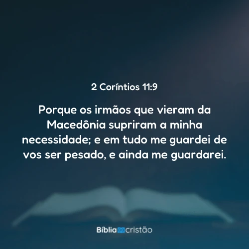 2 Coríntios 11:9
