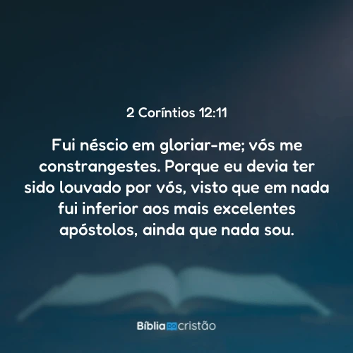 2 Coríntios 12:11