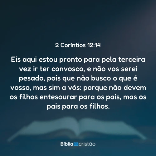 2 Coríntios 12:14