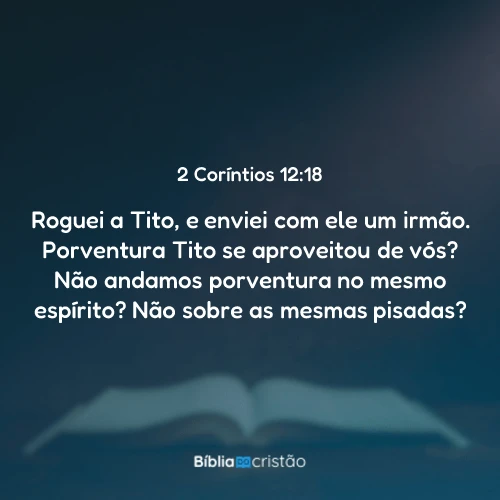 2 Coríntios 12:18