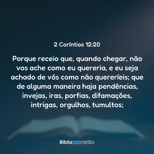 2 Coríntios 12:20
