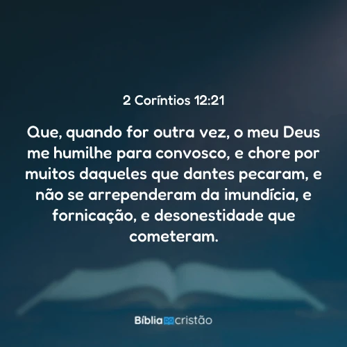 2 Coríntios 12:21