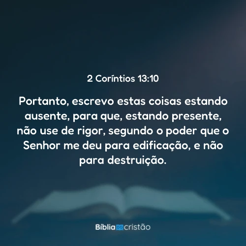 2 Coríntios 13:10
