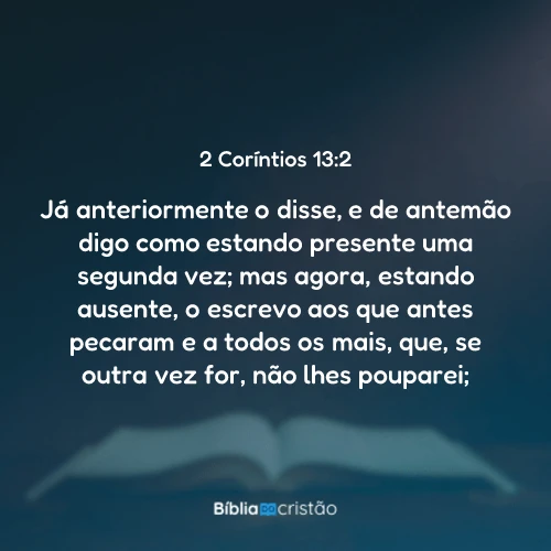 2 Coríntios 13:2