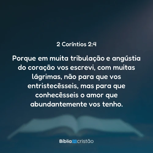 2 Coríntios 2:4