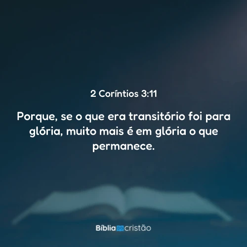 2 Coríntios 3:11