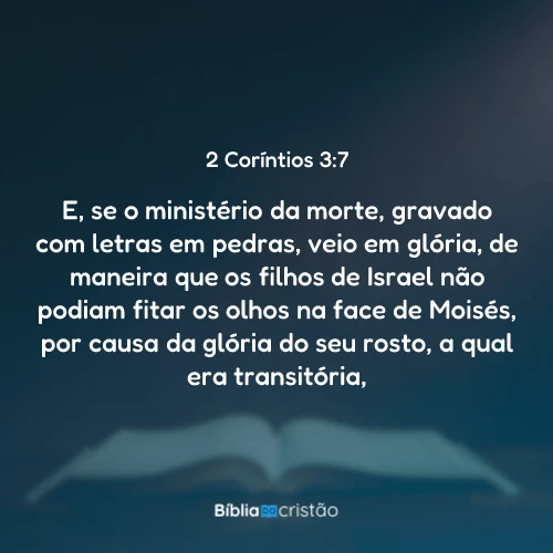 2 Coríntios 3:7