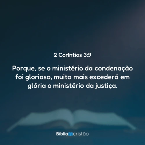 2 Coríntios 3:9