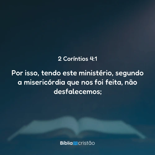 2 Coríntios 4:1