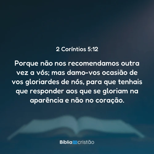 2 Coríntios 5:12