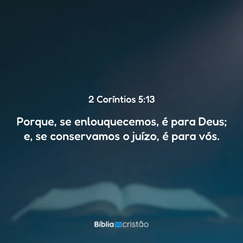 2 Coríntios 5:13