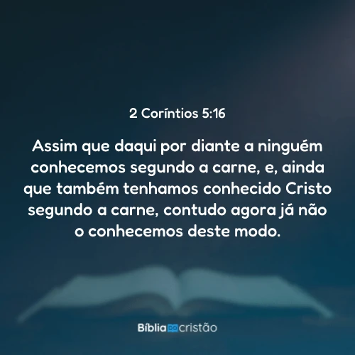 2 Coríntios 5:16
