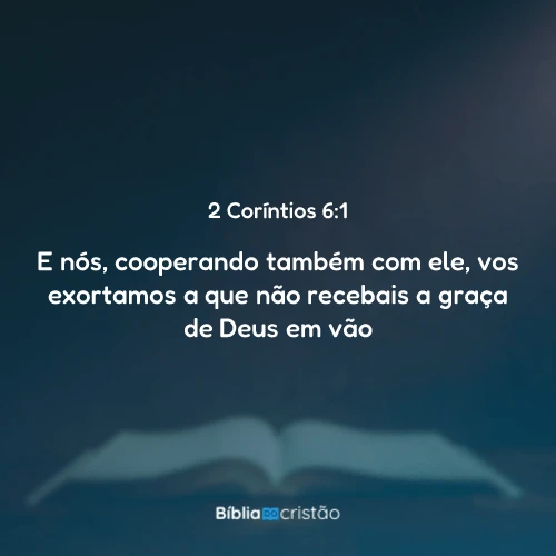 2 Coríntios 6:1