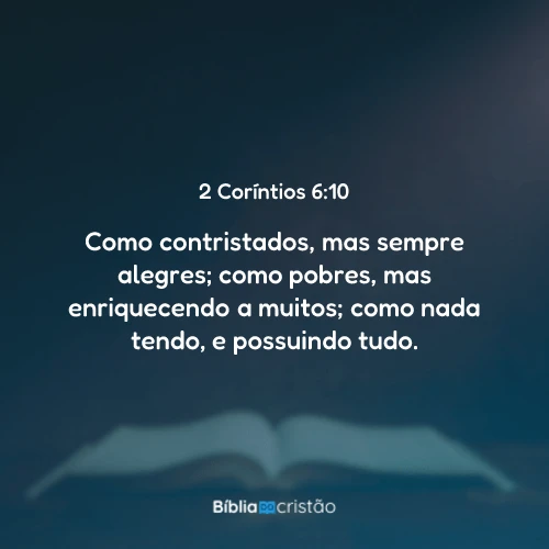 2 Coríntios 6:10