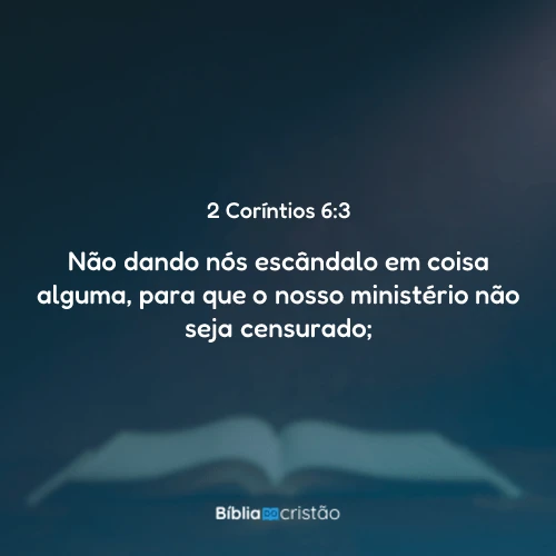 2 Coríntios 6:3