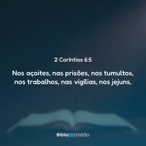 2 Coríntios 6:5