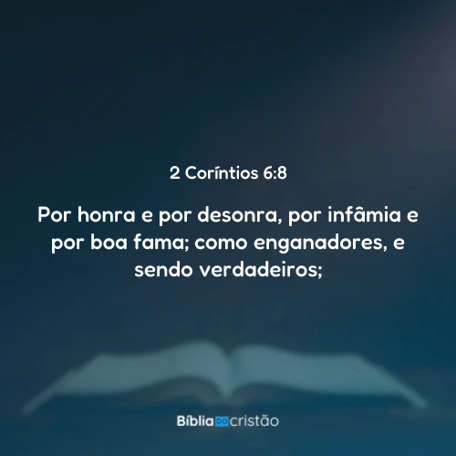 2 Coríntios 6:8