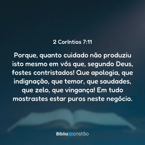 2 Coríntios 7:11