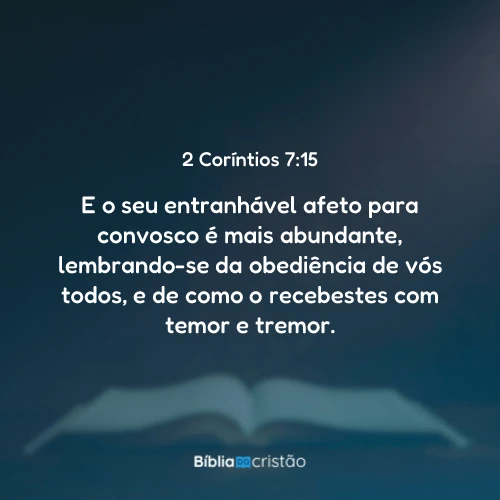 2 Coríntios 7:15