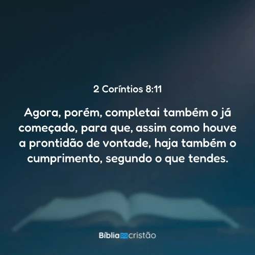 2 Coríntios 8:11