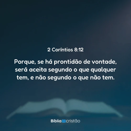 2 Coríntios 8:12