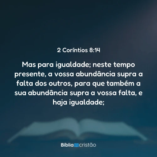 2 Coríntios 8:14