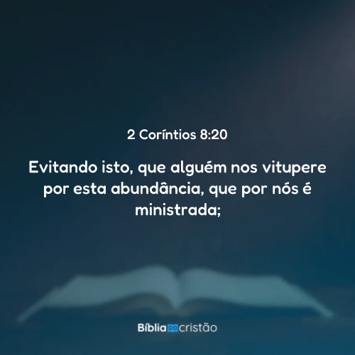 2 Coríntios 8:20