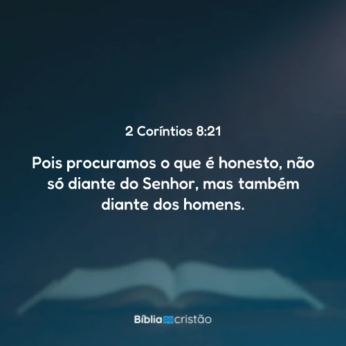 2 Coríntios 8:21