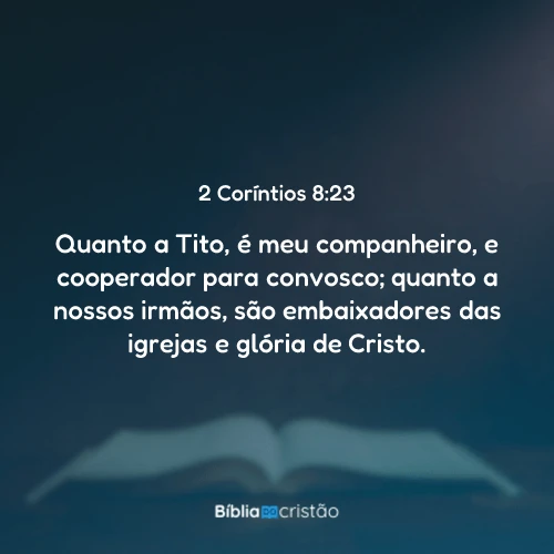2 Coríntios 8:23