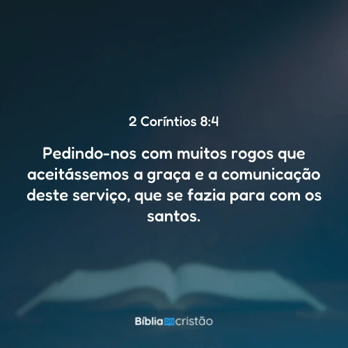 2 Coríntios 8:4