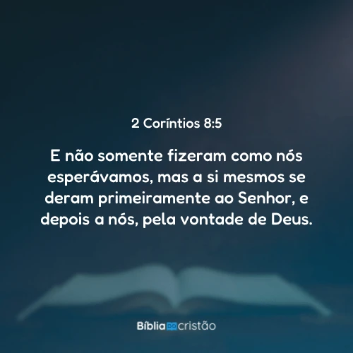2 Coríntios 8:5