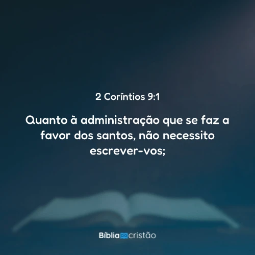 2 Coríntios 9:1