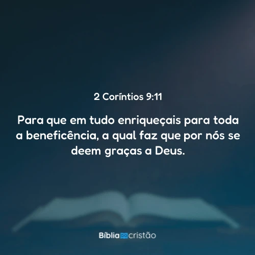 2 Coríntios 9:11
